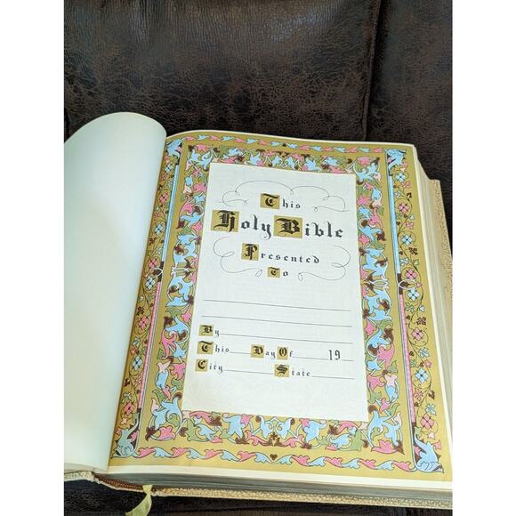 HOLY BIBLE RED LETTER SPECIAL BLUE RIBBON SCHOOL AND LIBRARY REFERENCE 1965-66 - Picture 7 of 16